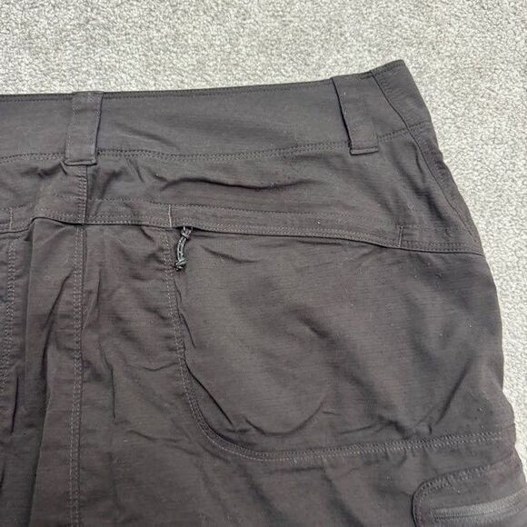 L.L. Bean Cargo Mini Skort Skirt Womens 14 Regular Black Nylon Outdoor Camping - Picture 8 of 16